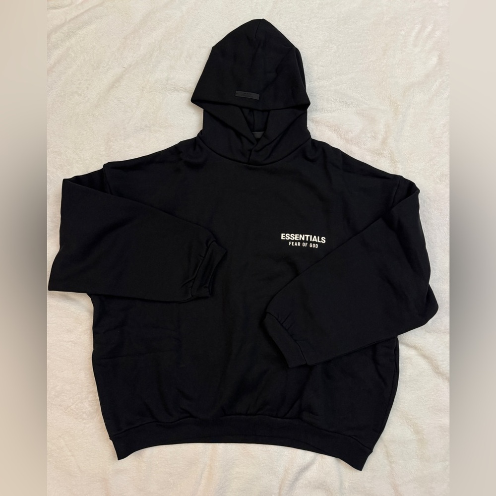 Fear of God Essentials Black Hoodie Valentine’s Day Gift Boyfriend Girlfriend